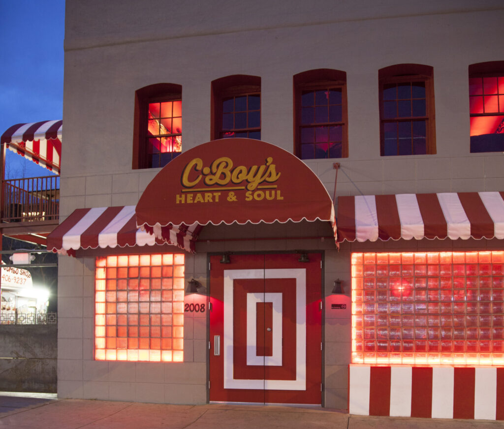 Outside view of C-Boys Heart & Soul music club in Austin, TX.