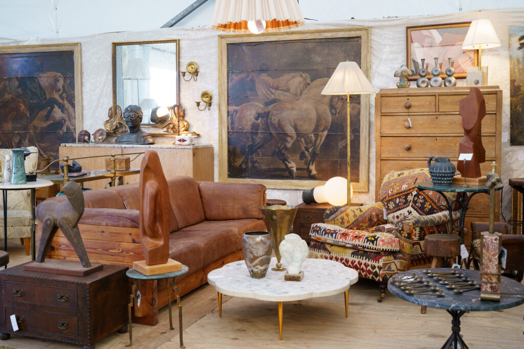 Antiques, furniture, artwork at Marburger Farm.