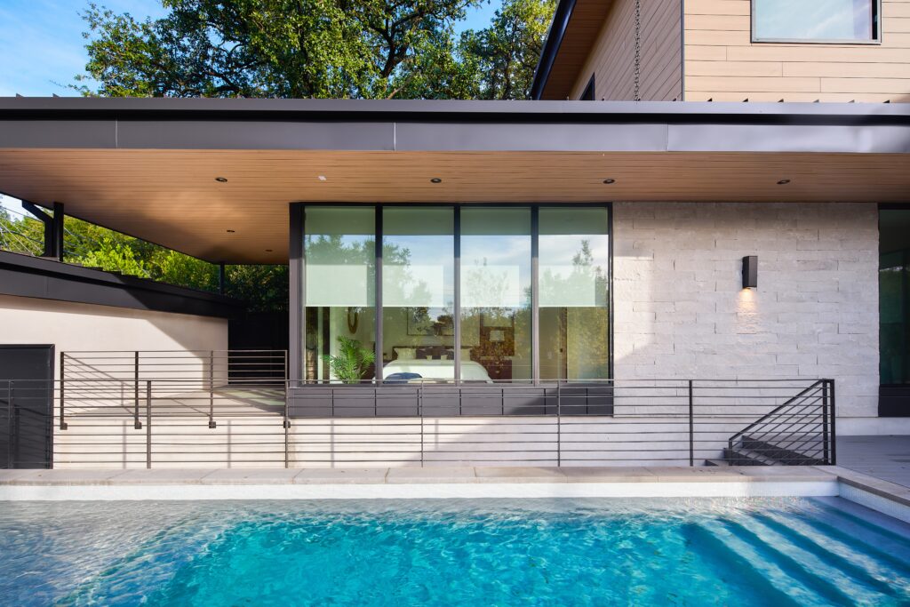 Custom drapery by Rolli Shades is shown in a residential interior.
