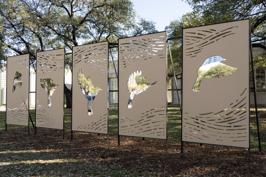 “Wing Trace” by Jasna Boudard. (Photo by Cassie Butterfield)