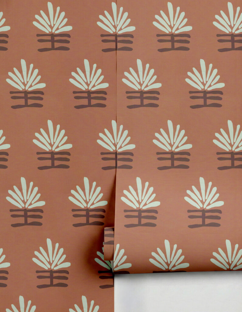 Clay Imports’ Rama Seasalt wallpaper. (Courtesy of Clay Imports)