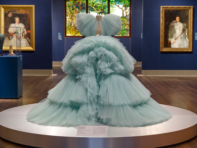 Installation view of Louvre Couture at the Museum of Fine Arts, Houston.