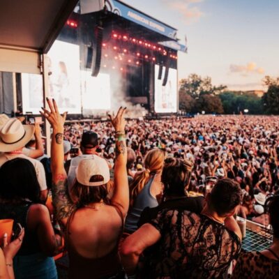 Elevated viewing decks at the fest (photo courtesy of ACL Festival)