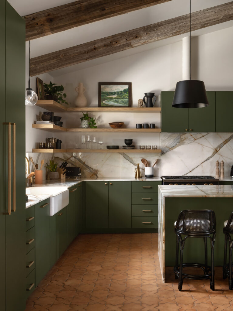 Kitchen designed by Kim Lewis. (Photo by Chase Daniel)