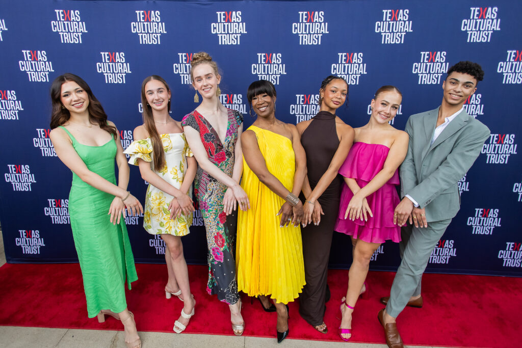 Artists from the 2026 class of Butler Texas Young Masters pose with Lauren Anderson