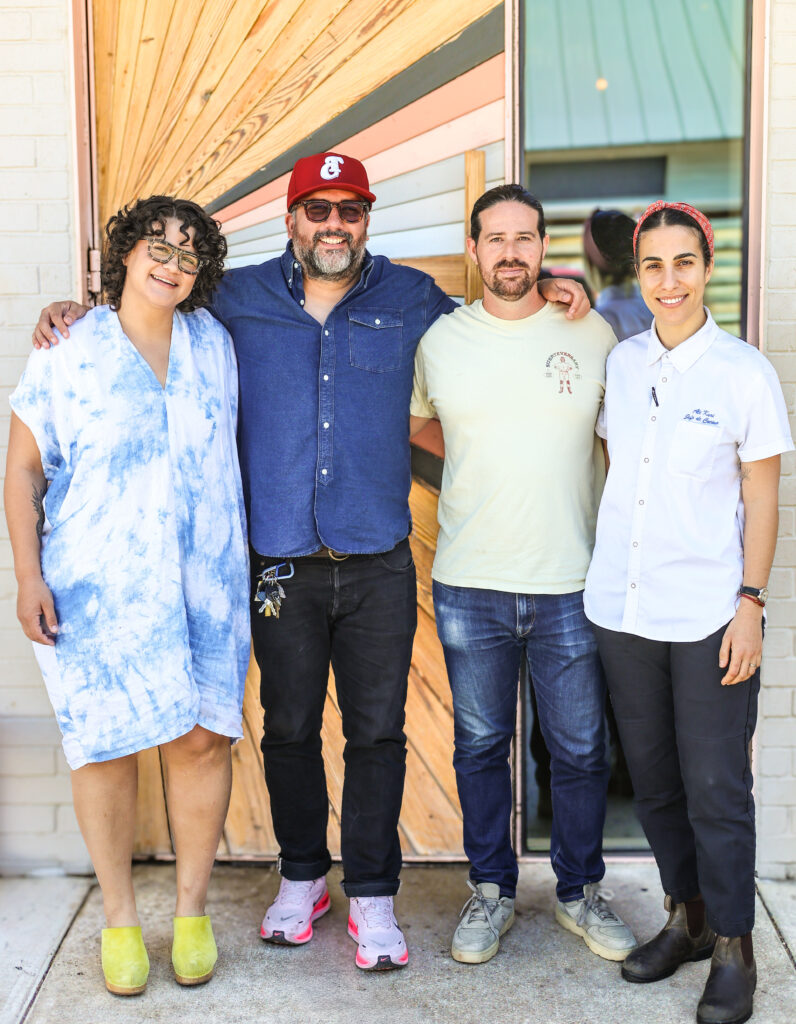 Karaz Partners (L to R)_ Celia Pellegrini, Fermin Nunez, Sam Hellman-Mass, Alejandra Kuri (Credit_ Patrick Wasetis)