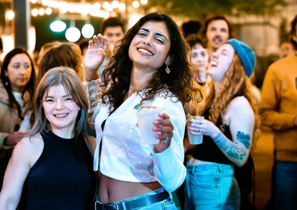 Guests at a live music show at Central Machine Works.