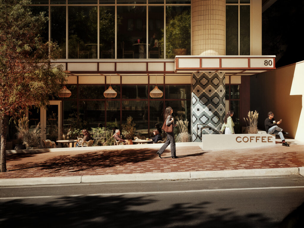 Paseo, a new luxury apartment development on Rainey Street in Austin.