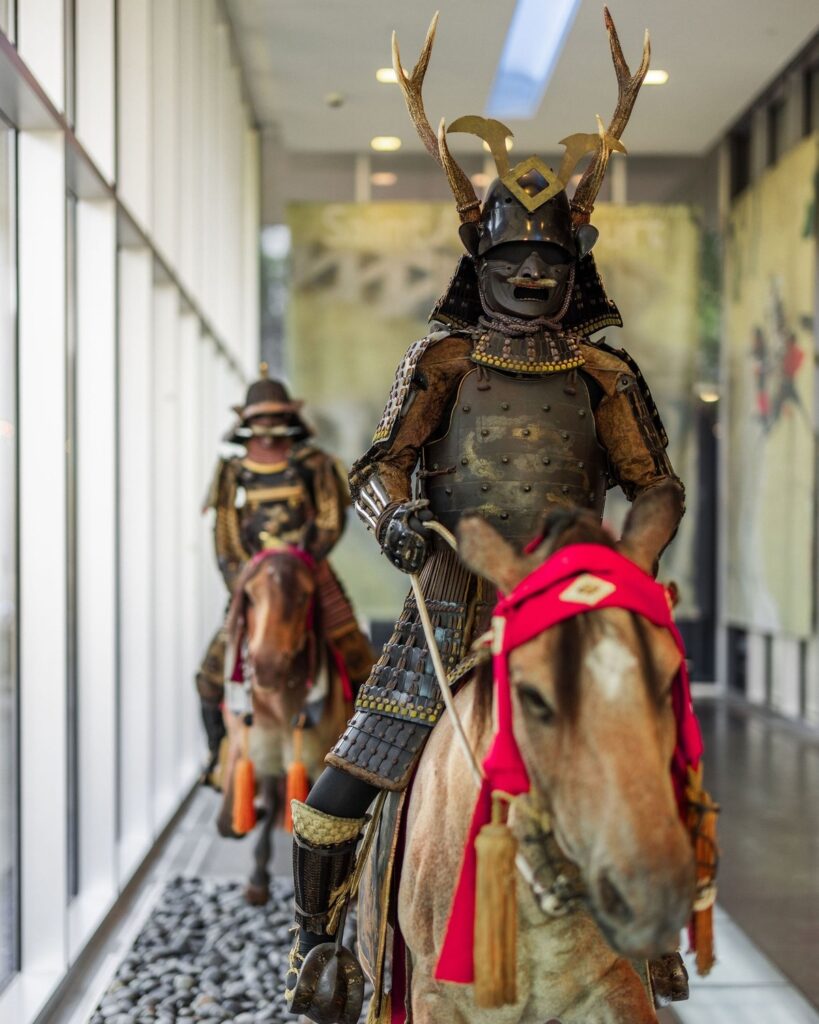 Works from The Samurai Collection in Dallas.