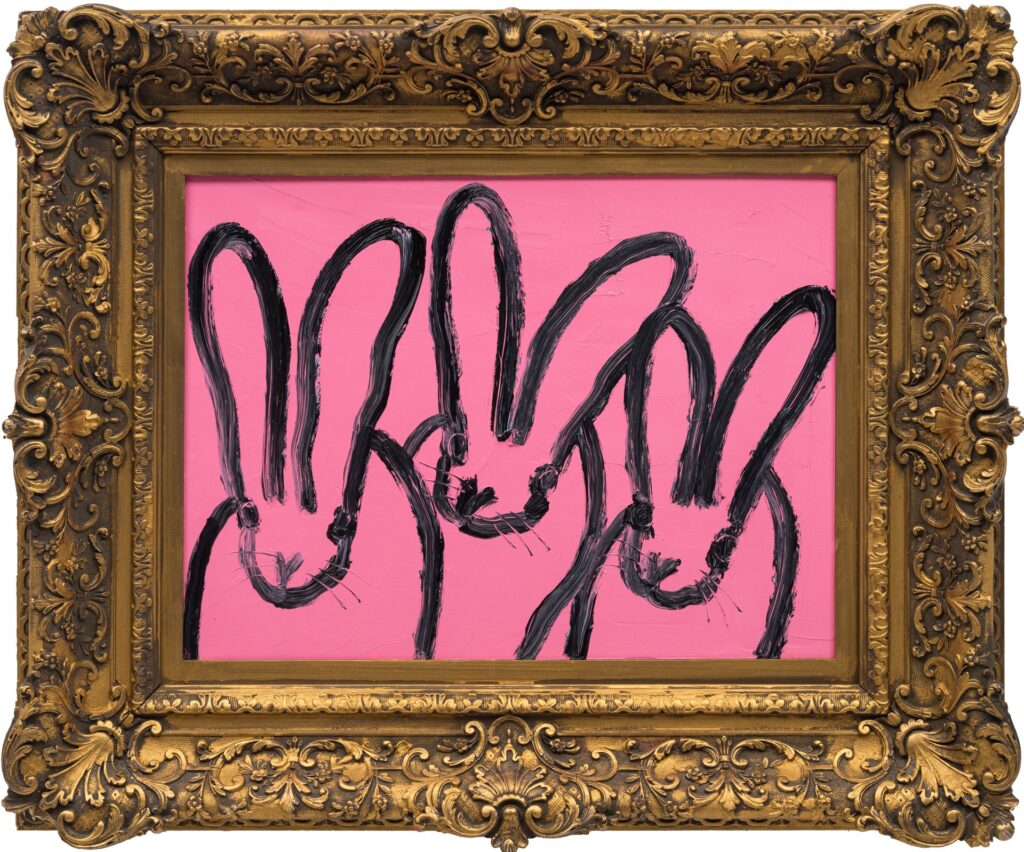 Hunt Slonem’s “Bouganvilla,” a 2026 oil on wood measuring 18 by 24 inches. (Photo courtesy of WCC)