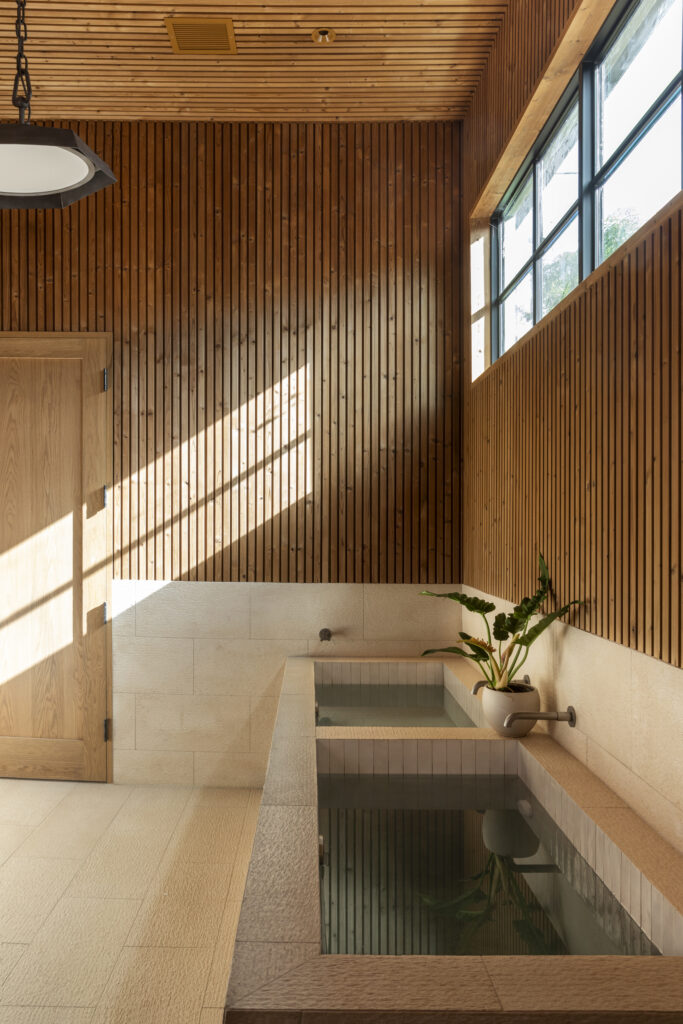 The cold plunges designed by Mark Cravotta.