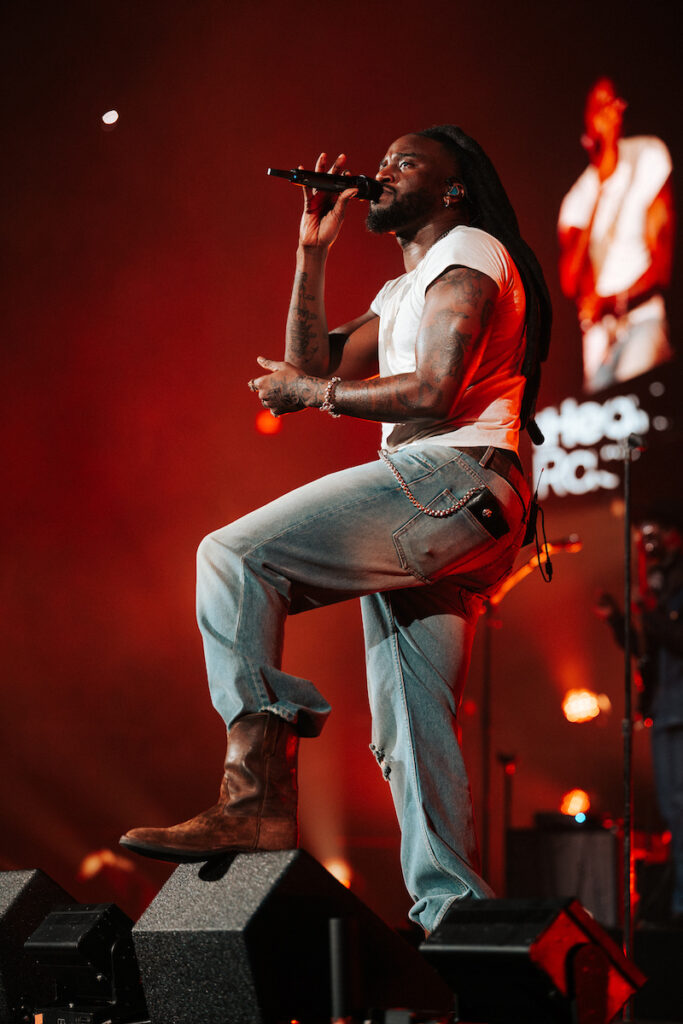 Shaboozy performing at iHeartCountry Festival 2026 in Austin, Texas.
