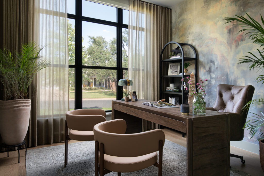 The home office in the Bamford Drive residence