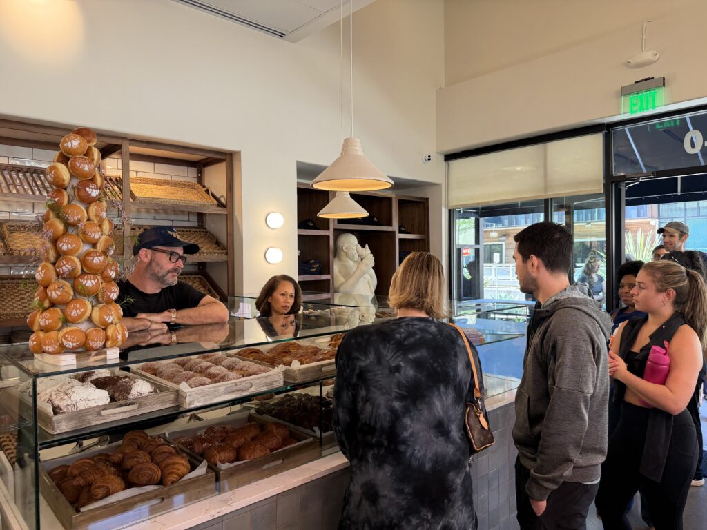 Customers line up to try pastries at Ciccio Bomba on South Lamar.