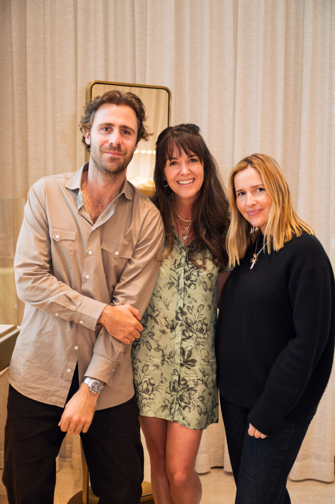 Korman Owner, Kat Stokes, pictured with French designers Thomas Montier Leboucher and Iris de La Villardière