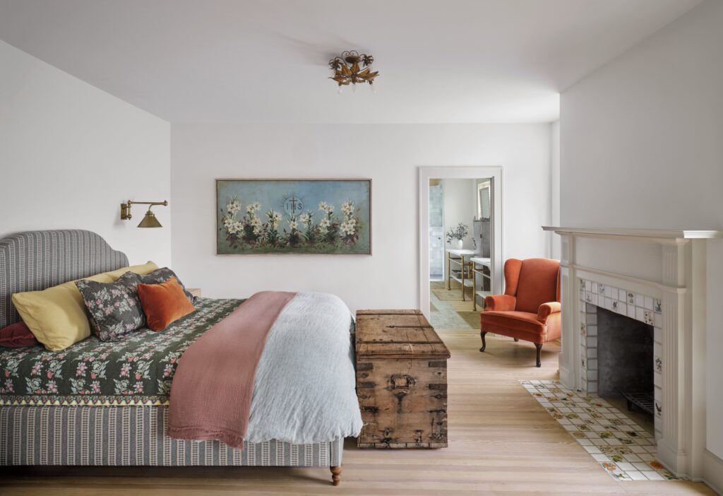 The primary bedroom in the Judges Hill home