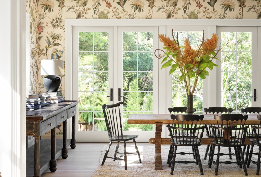 The dining room in the Judges Hill home
