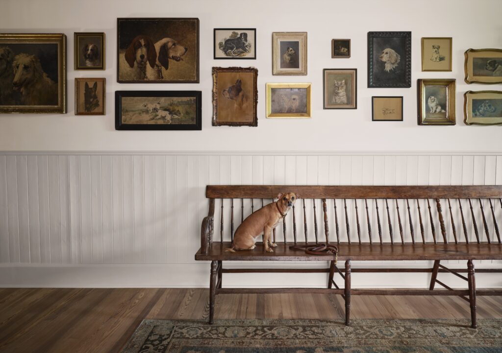 The upstairs hallway of the Judges Hill home