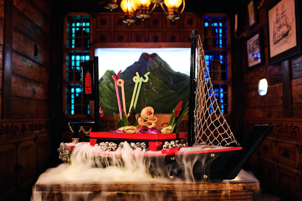 Tiki Tatsu-Ya's Skeleton Cruise cocktail.