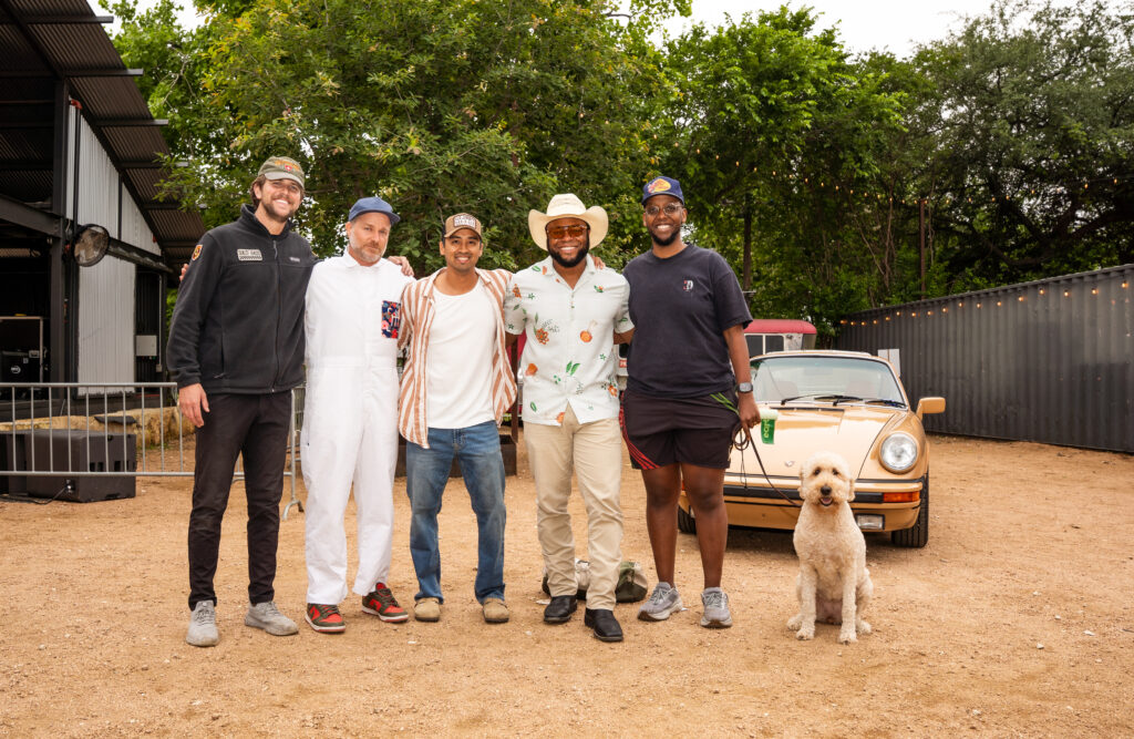 TJ Fischer, Jesh Loh, Jim Bauer, Doogie Roux, Gueric Nkunzimana and Luna.
