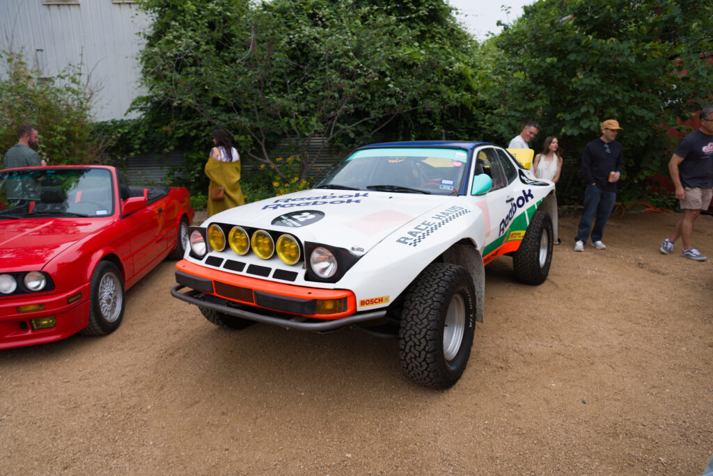 Vintage cars on display at Central Machine Works