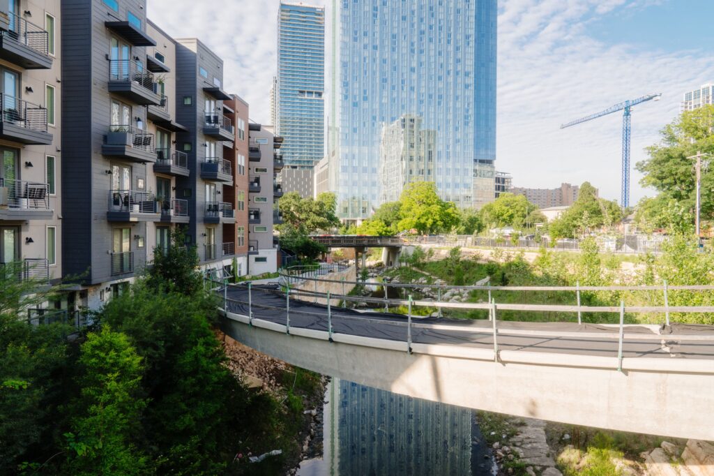 The Confluence, the second phase of the Waterloo Greenway project in Austin.