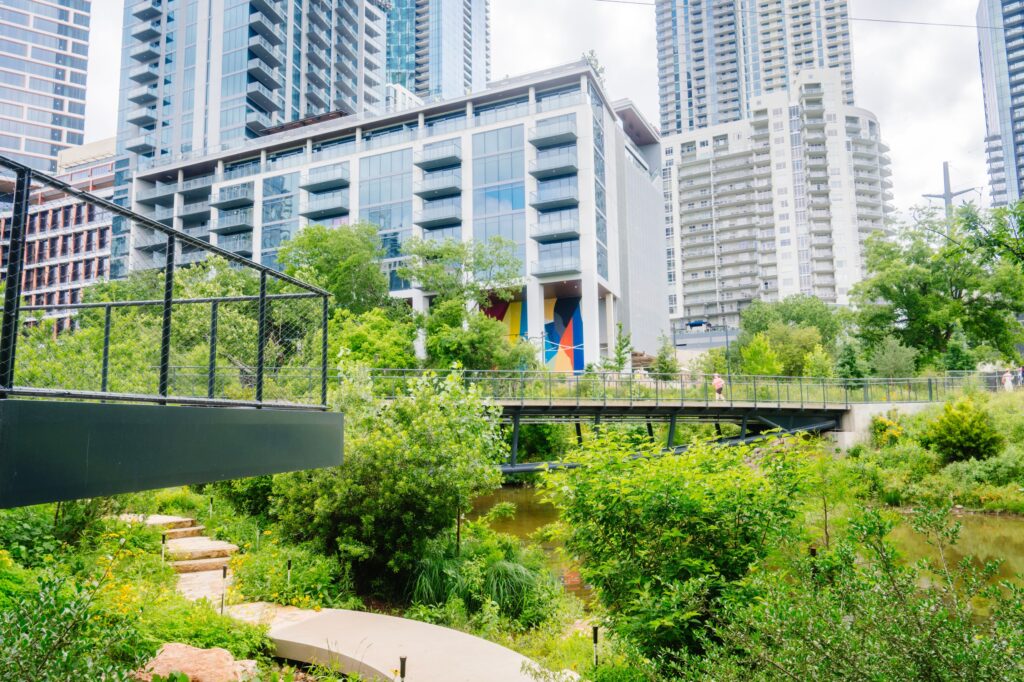 The Confluence, the second phase of the Waterloo Greenway project in Austin.