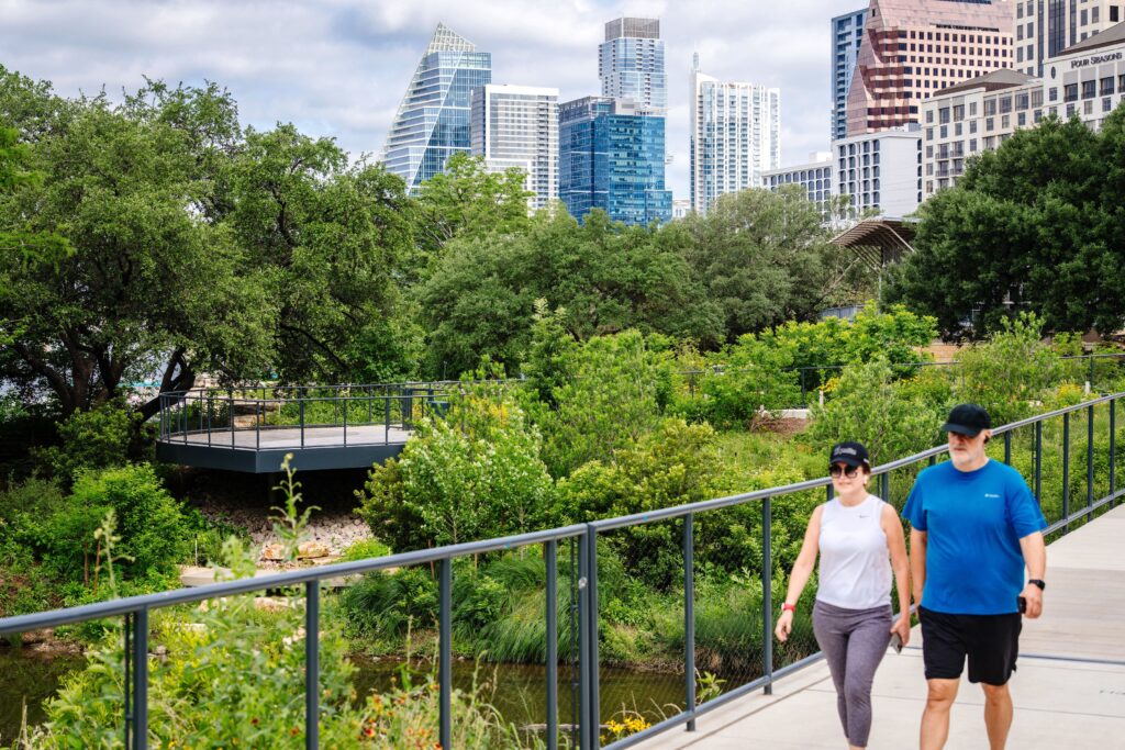 The Confluence, the second phase of the Waterloo Greenway project in Austin.