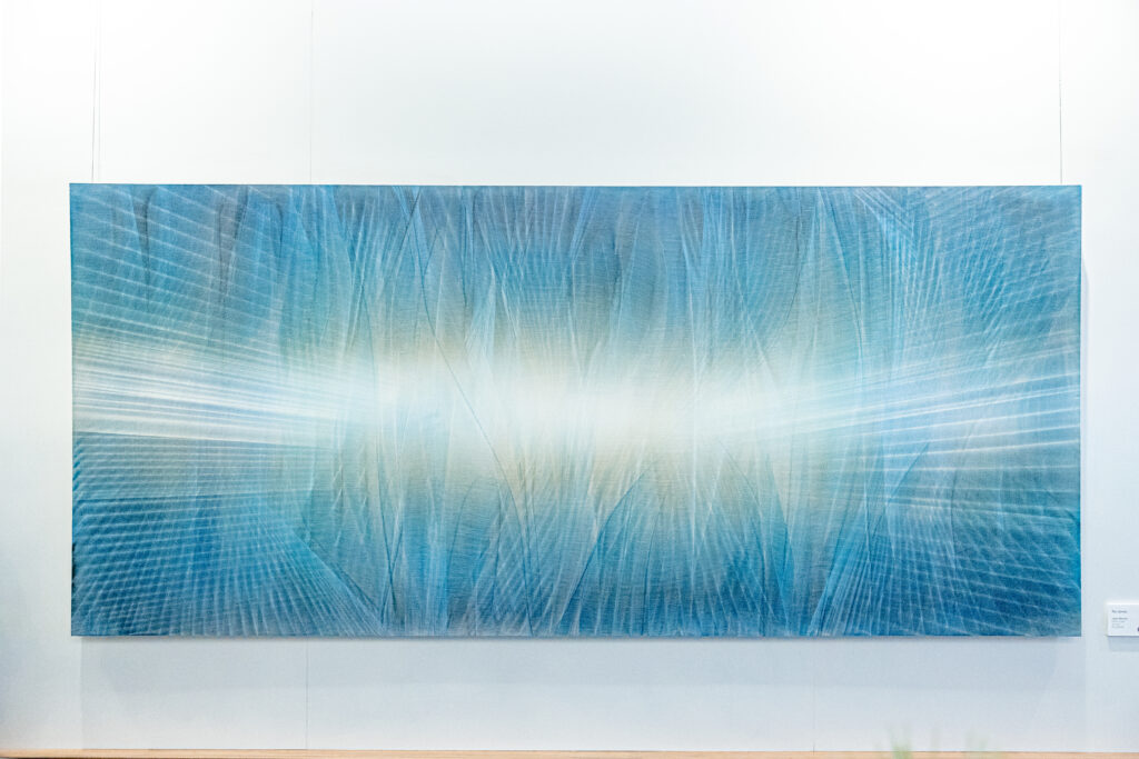 Artwork by Roi James is displayed during Britt Design Group’s annual “Evening of Art” exhibition in Austin.