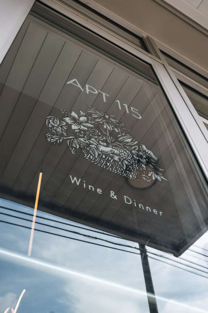 APT 115 – Window Signage – Credit Jasmin Porter