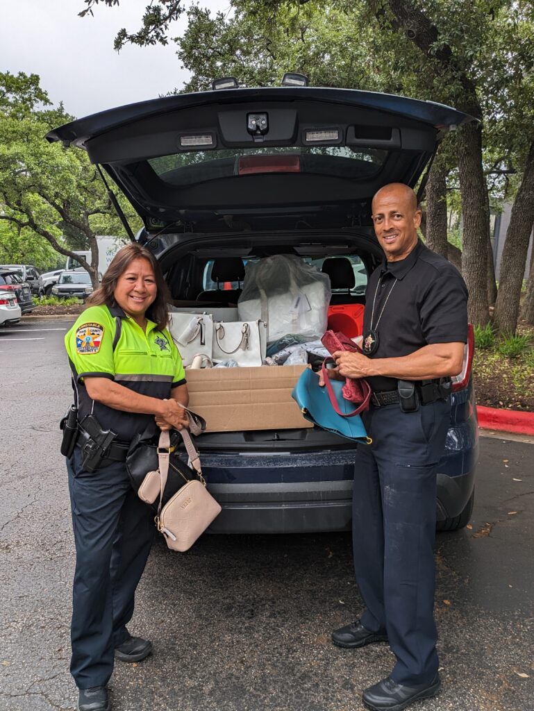 Travis County Sheriff’s Office serves as a collection site for the Texas Advocacy Project’s bag drive through June 30.