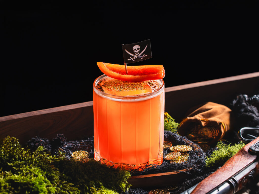 Flying Dutchman cocktail is served at Shipwreck’d.