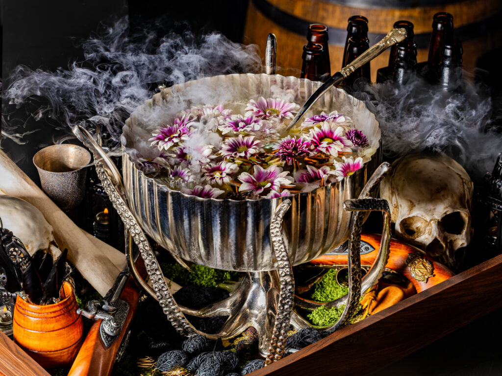 Kraken's Clutch cocktail is served at Shipwreck’d.