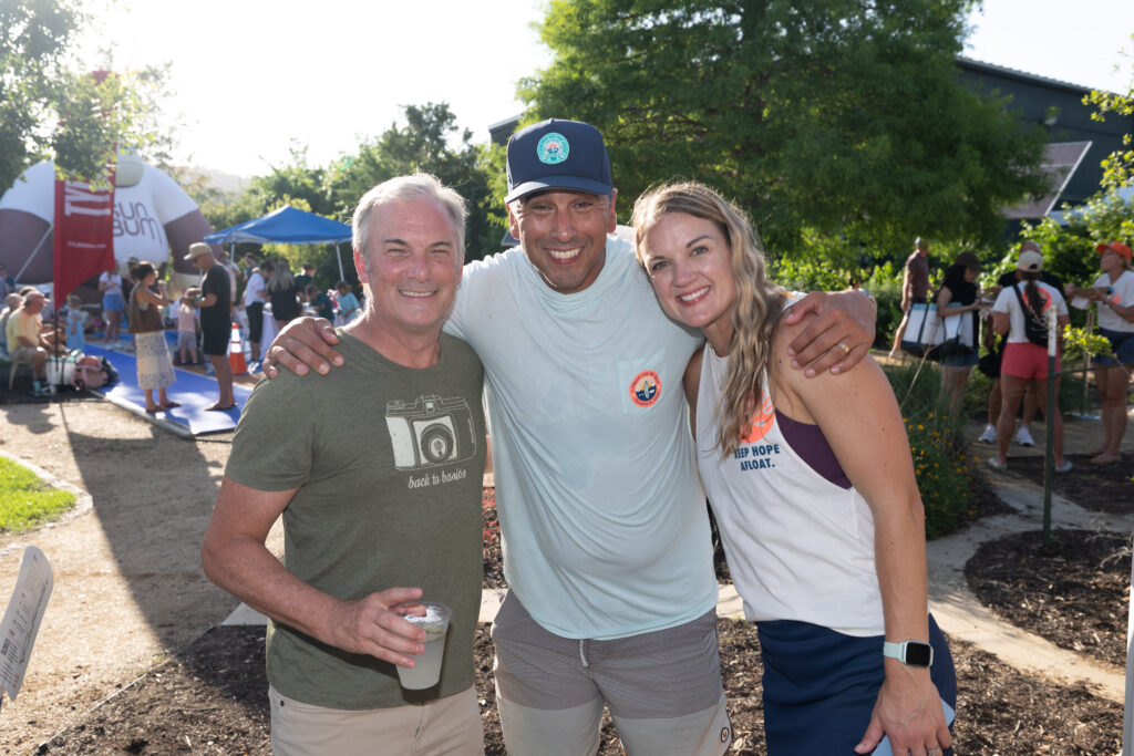Matt Lutz, Mark Garza and Jessica Garza.