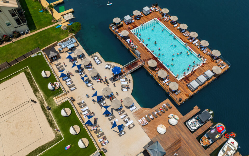 Photo Courtesy of Horseshoe Bay Resort – WATERFRONT FLOATING POOL-02 (1) (4)