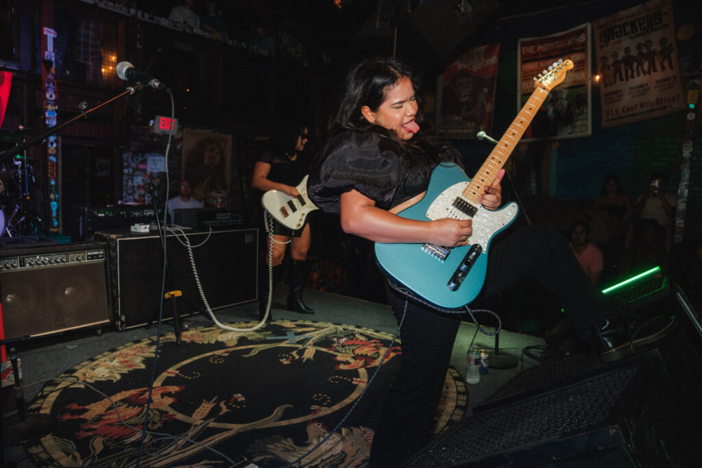 The Tiarras perform at Flamingo Cantina during Hot Summer Nights in Austin