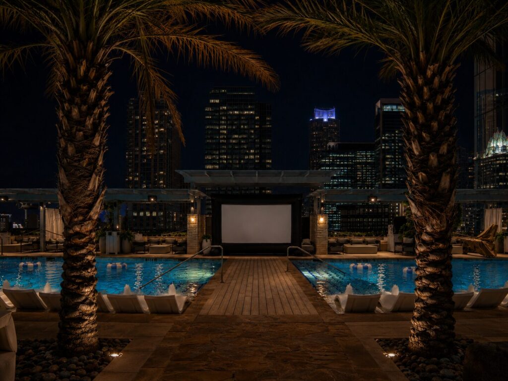 Fairmont Austin's Dive-In Movie Series. (Photo courtesy of Fairmont)