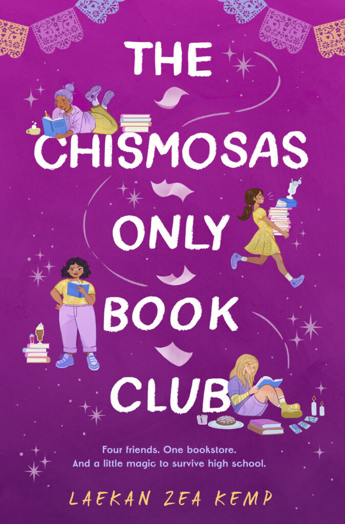 The cover of "The Chismosas Only Book Club" by Laekan Zea Kemp.