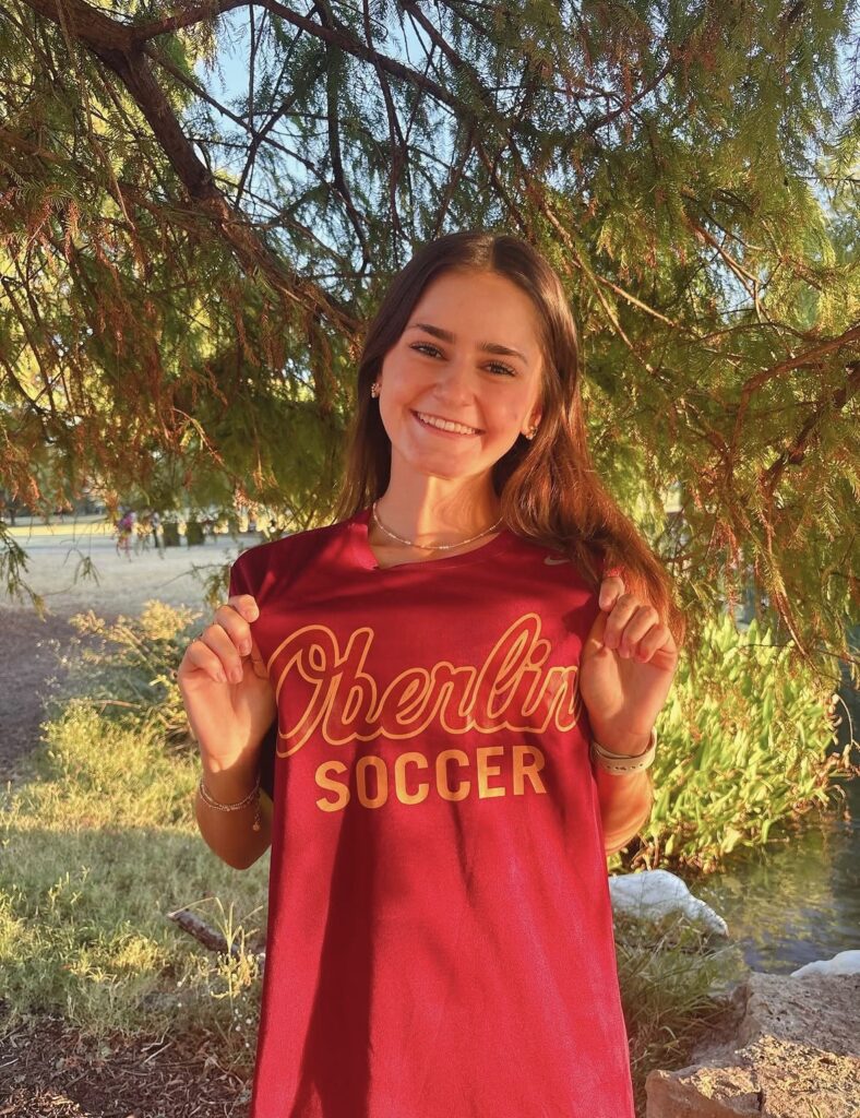 Maya Tackett hopes to continue writing profiles on the people in her community at Oberlin College. (Photo by Naomi Tackett)