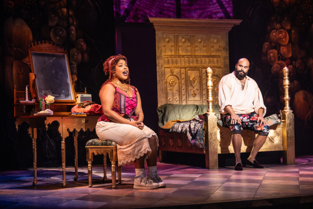 Kathryn Allison and Paul-Jordan Jansen in the North American Tour of "& Juliet"