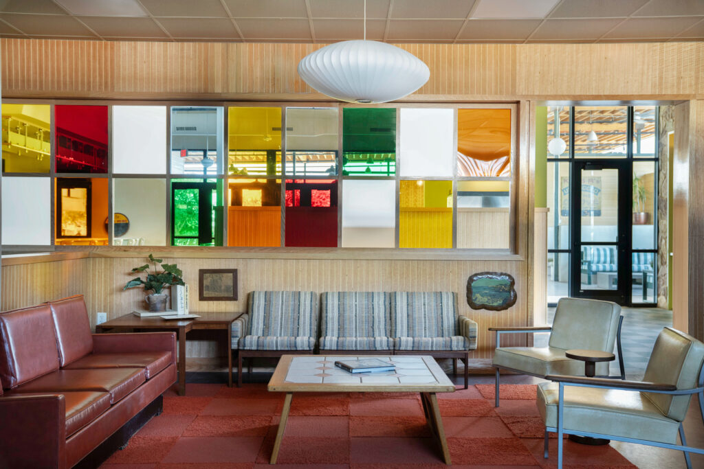 The lounge at A Little Shady