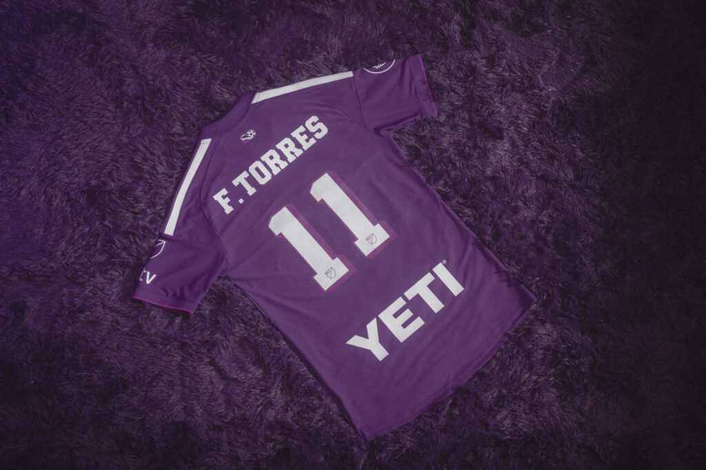 back of a 2026 Austin FC Violet Crown Third Kit jersey