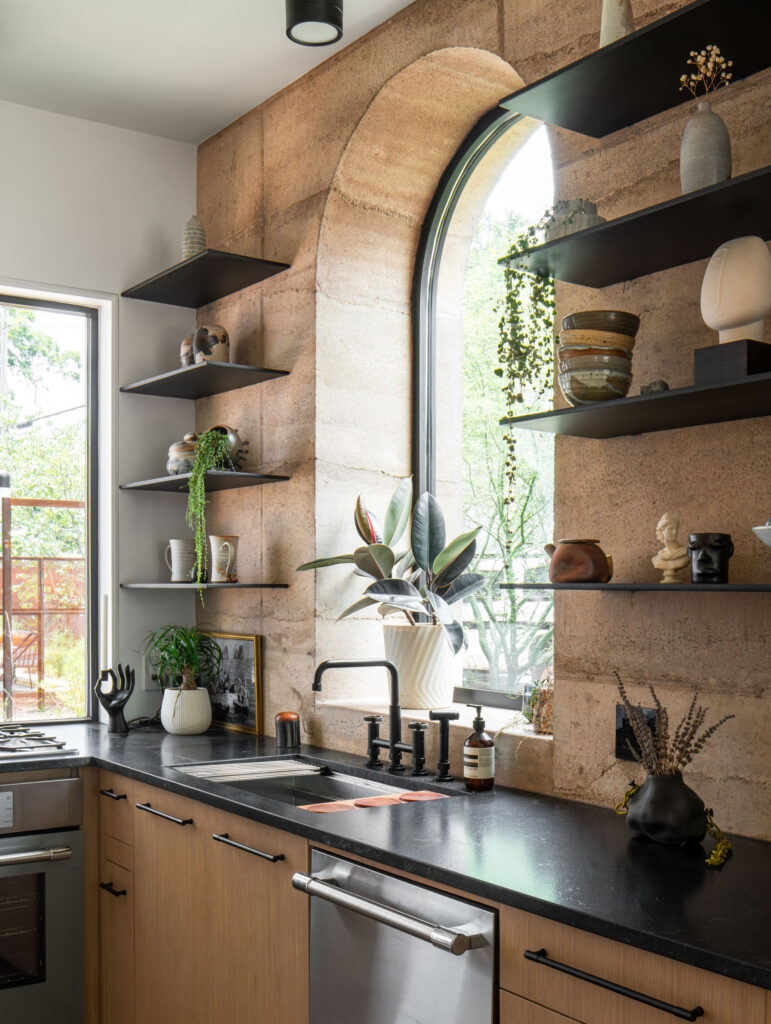 Earth tones throughout Terraluz reinforce the home’s connection to its natural materials and Southwest-inspired design.