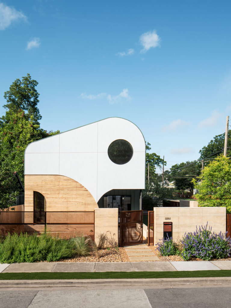 The north-facing side of the Terraluz home in East Austin. (Photo by Rob Gomez)