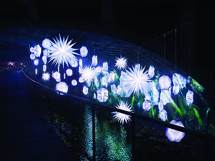 art installation entitled "Sacred Datura" by SOM/ Playhou.se for Creek Show 2026