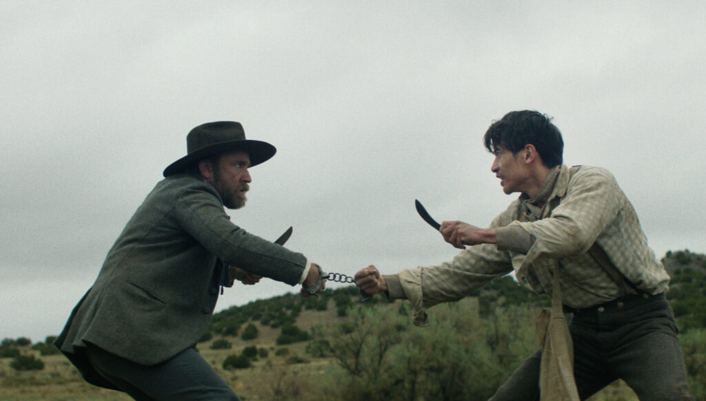 Ben Foster and Manny Jacinto star in “The Stalemate.”