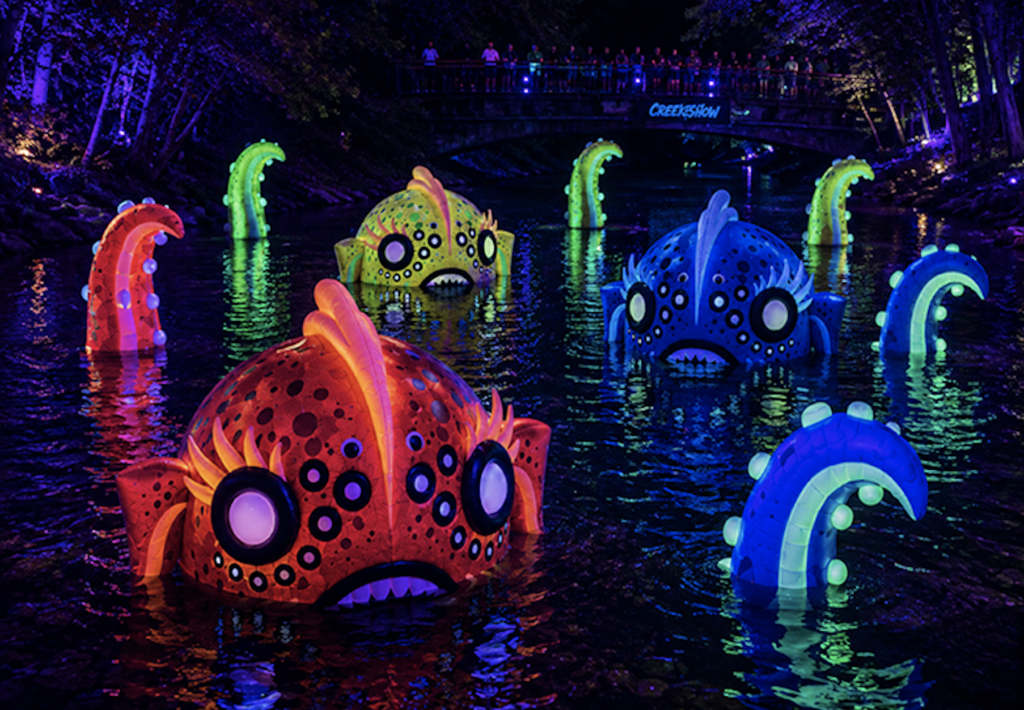 Installation named "Waller Wildings" by Kick Punch Bite, LLC for Creek Show 2026