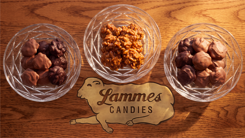 A collection of chocolates from Lammes Candies.