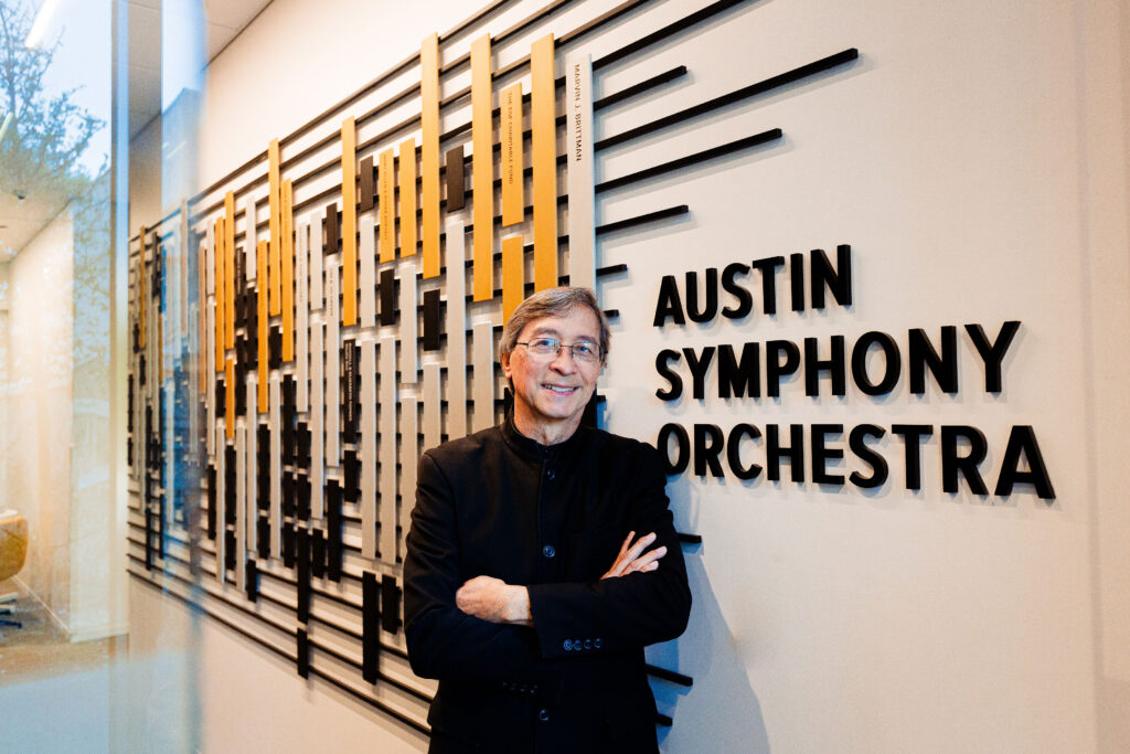 Peter Bay has led the Austin Symphony Orchestra since 1998, adding 350 works to its repertoire during his nearly three decades as music director.