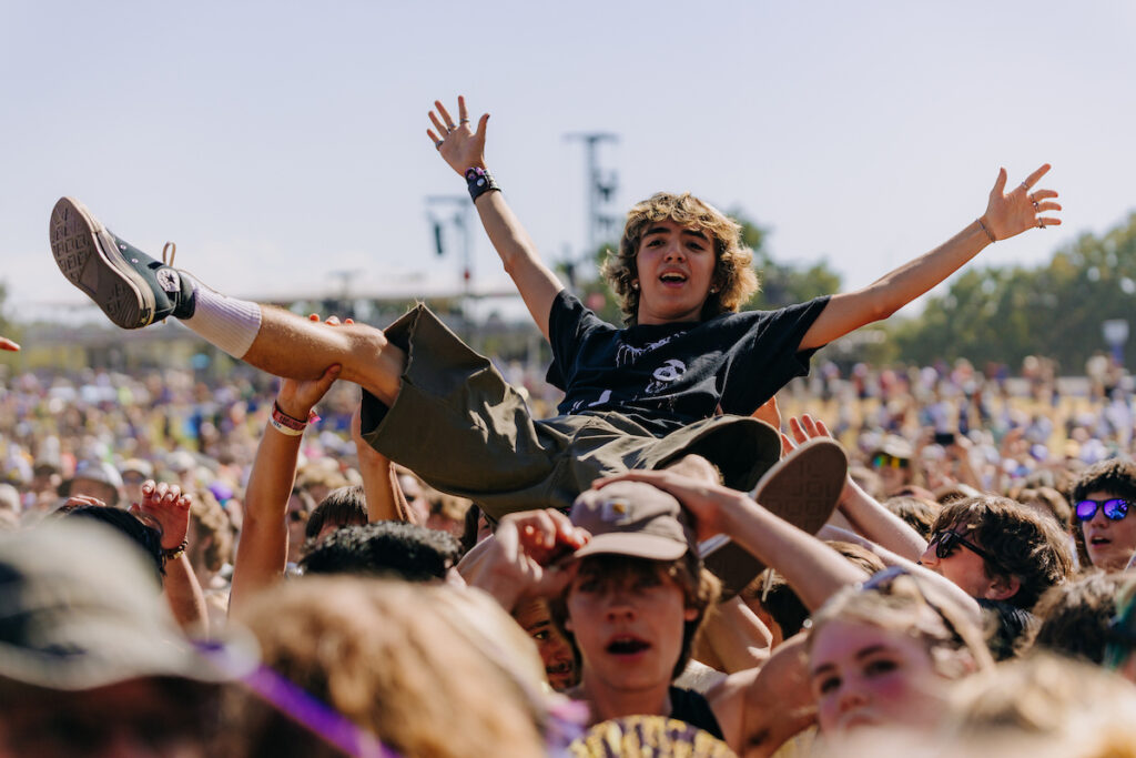 Front Row Fans at ACL W1 2024 (photo by Levi Thompson for ACL)